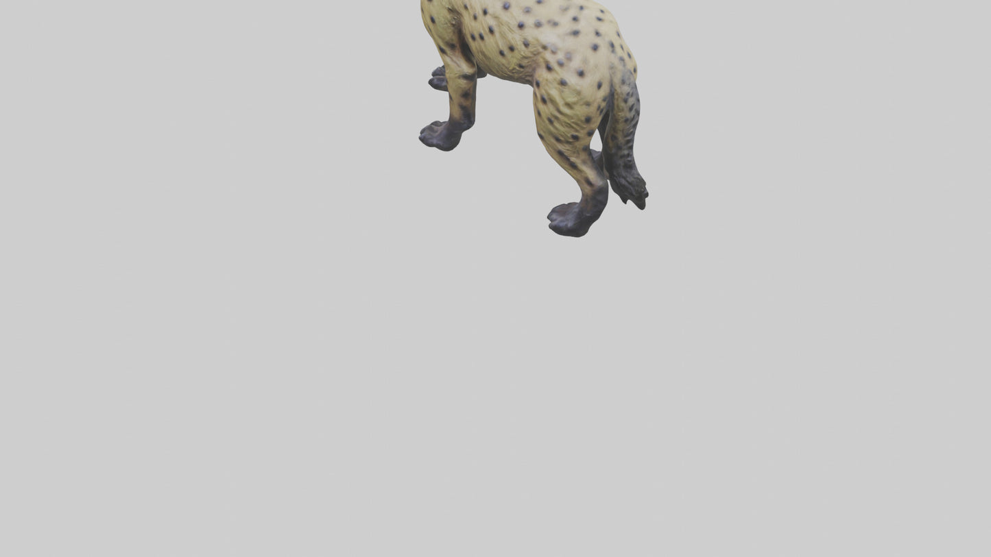 3D model Hyena statue model VR / AR / low-poly