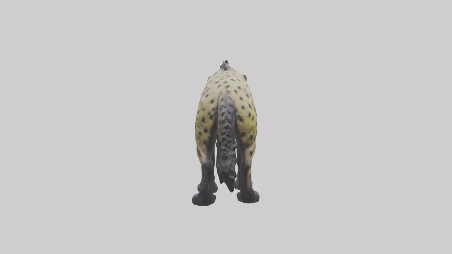 3D model Hyena statue model VR / AR / low-poly