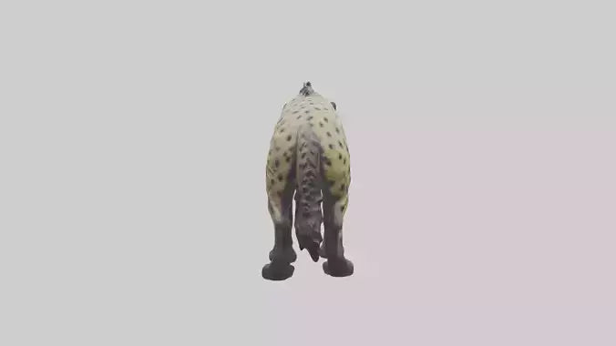 3D model Hyena statue model VR / AR / low-poly