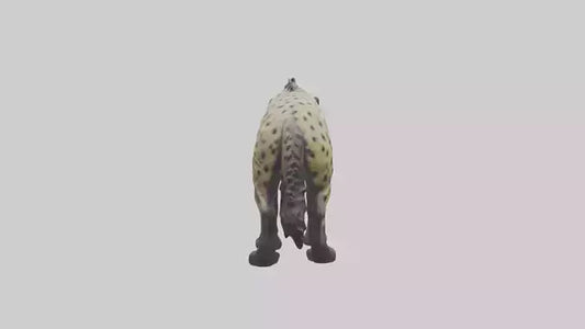 3D model Hyena statue model VR / AR / low-poly