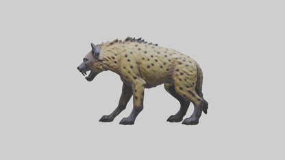 3D model Hyena statue model VR / AR / low-poly