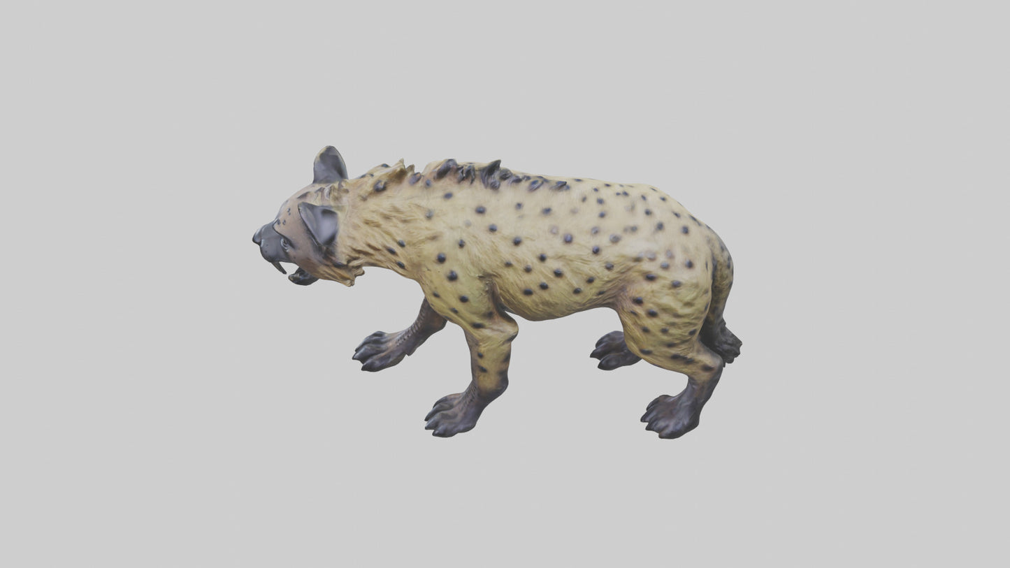 3D model Hyena statue model VR / AR / low-poly
