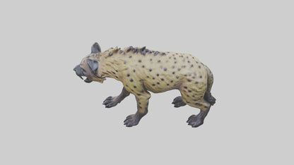 3D model Hyena statue model VR / AR / low-poly