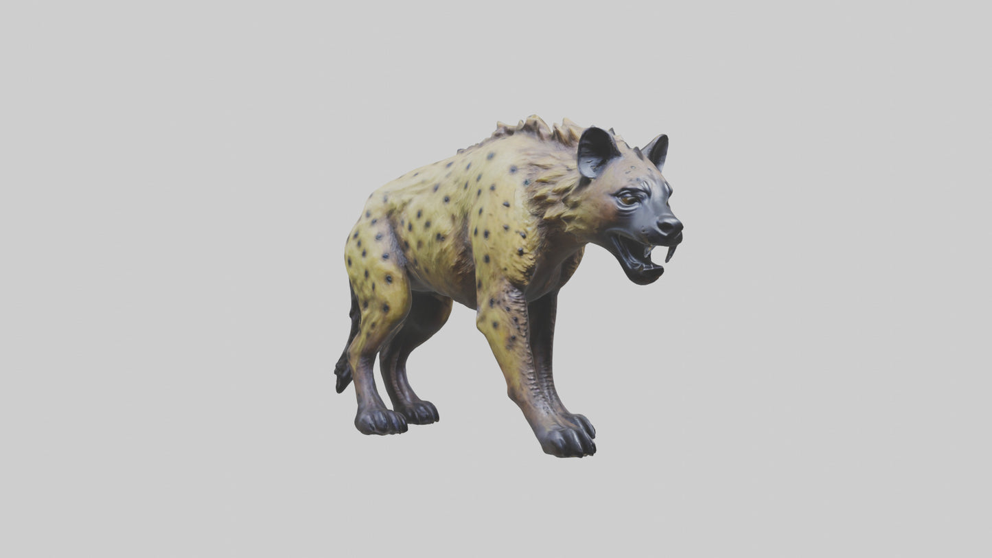 3D model Hyena statue model VR / AR / low-poly