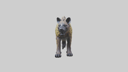 3D model Hyena statue model VR / AR / low-poly