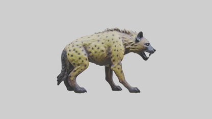 3D model Hyena statue model VR / AR / low-poly