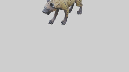 3D model Hyena statue model VR / AR / low-poly