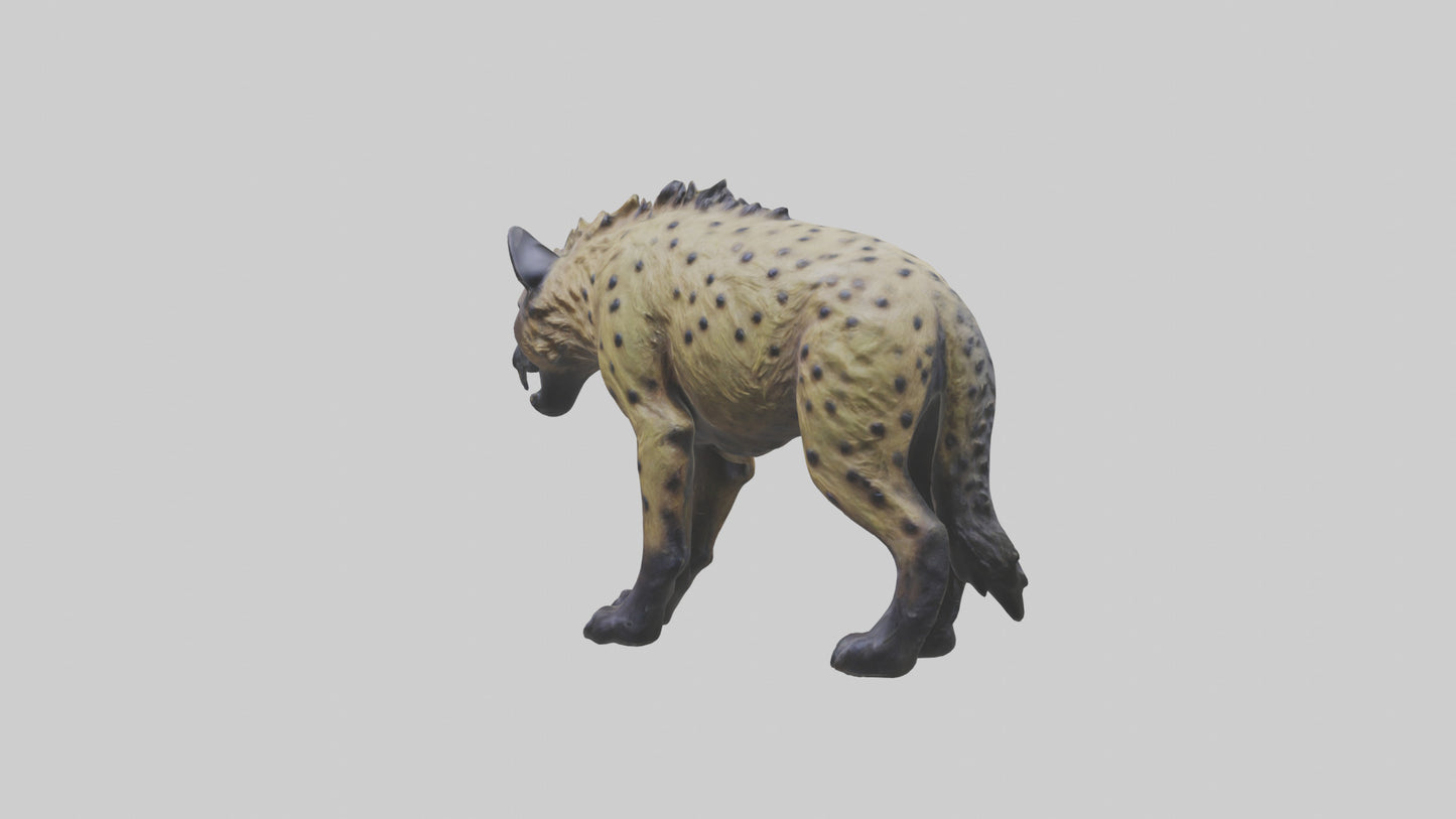 3D model Hyena statue model VR / AR / low-poly