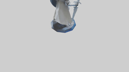 3D model HyperTech Knight statue model VR / AR / low-poly