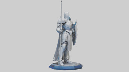3D model HyperTech Knight statue model VR / AR / low-poly