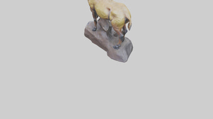 3D model Ibex statue model VR / AR / low-poly