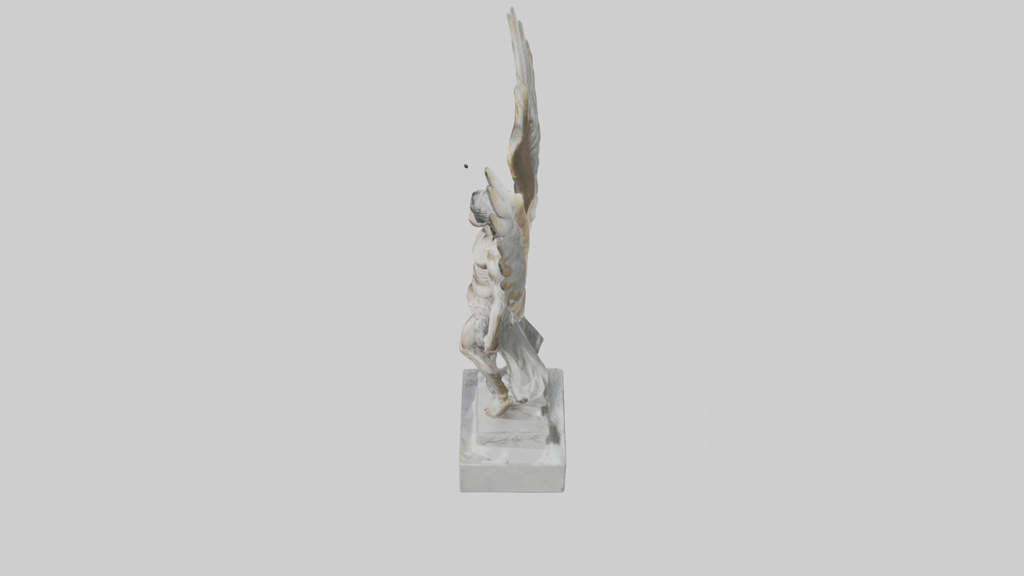 3D model Icarus statue model VR / AR / low-poly