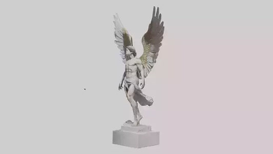 3D model Icarus statue model VR / AR / low-poly