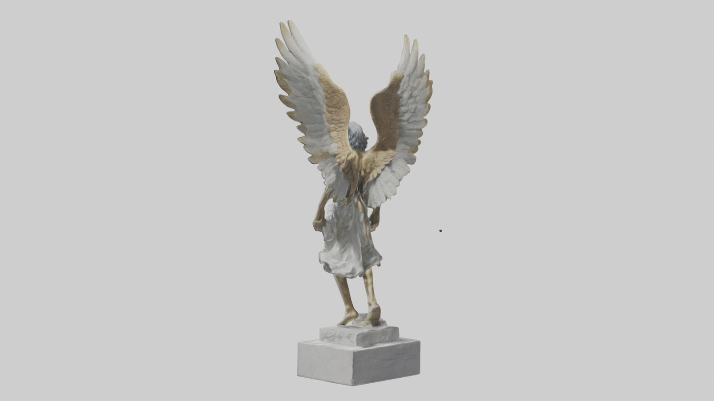3D model Icarus statue model VR / AR / low-poly
