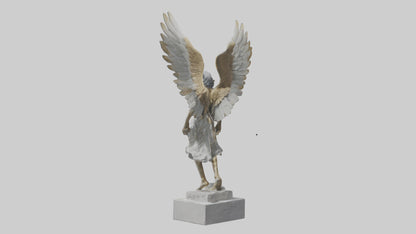 3D model Icarus statue model VR / AR / low-poly