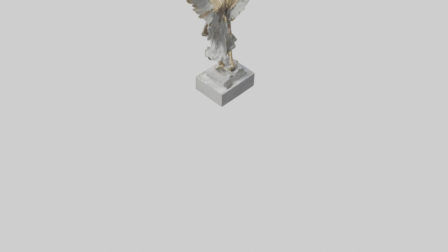 3D model Icarus statue model VR / AR / low-poly
