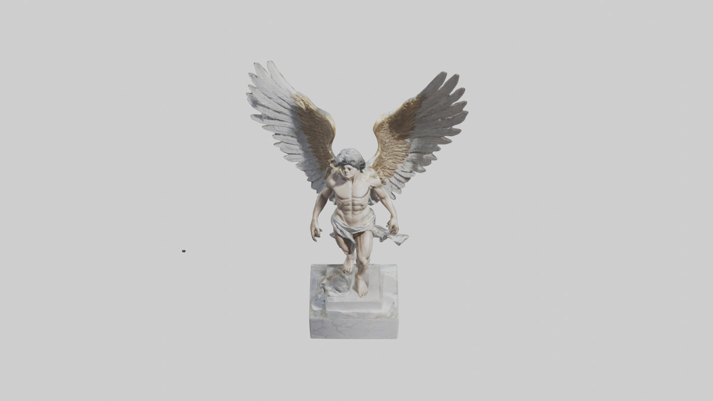 3D model Icarus statue model VR / AR / low-poly