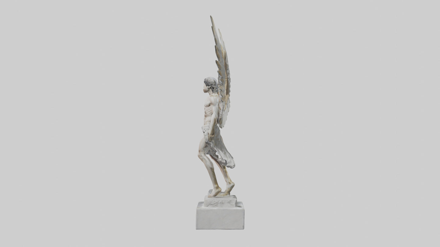 3D model Icarus statue model VR / AR / low-poly