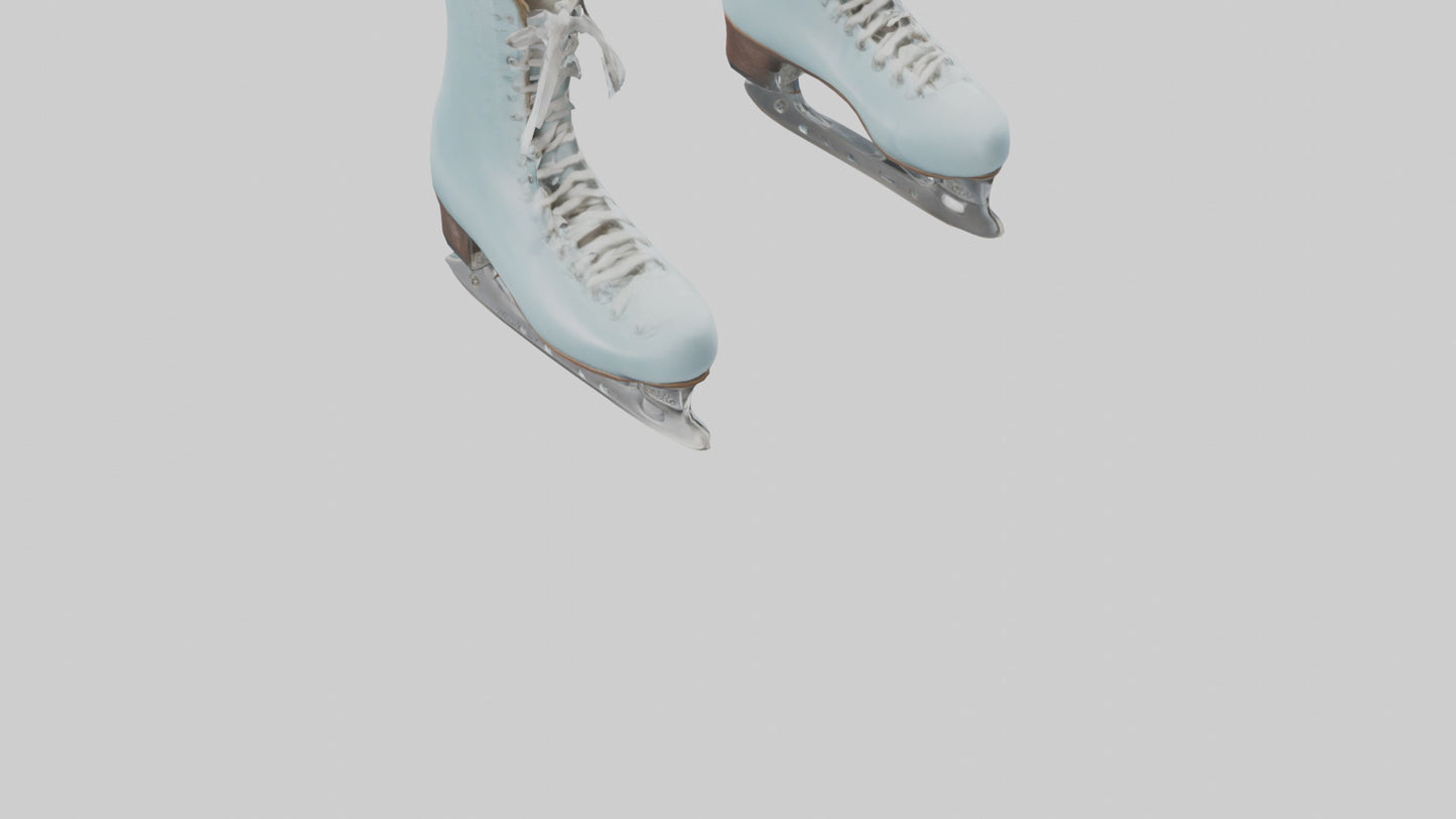 Ice Skates model VR / AR / low-poly