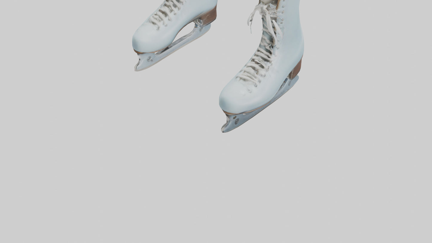 Ice Skates model VR / AR / low-poly