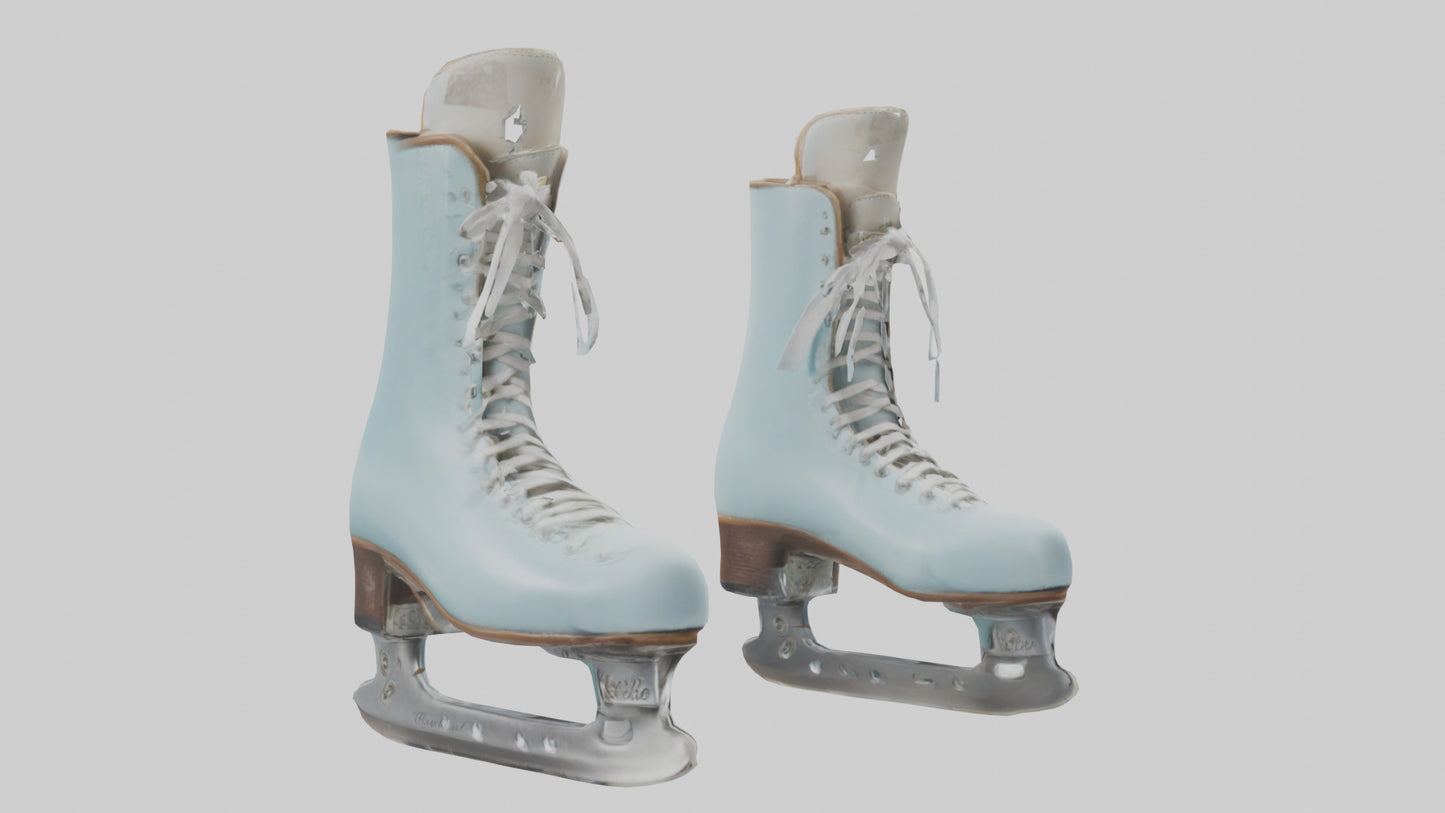 Ice Skates model VR / AR / low-poly