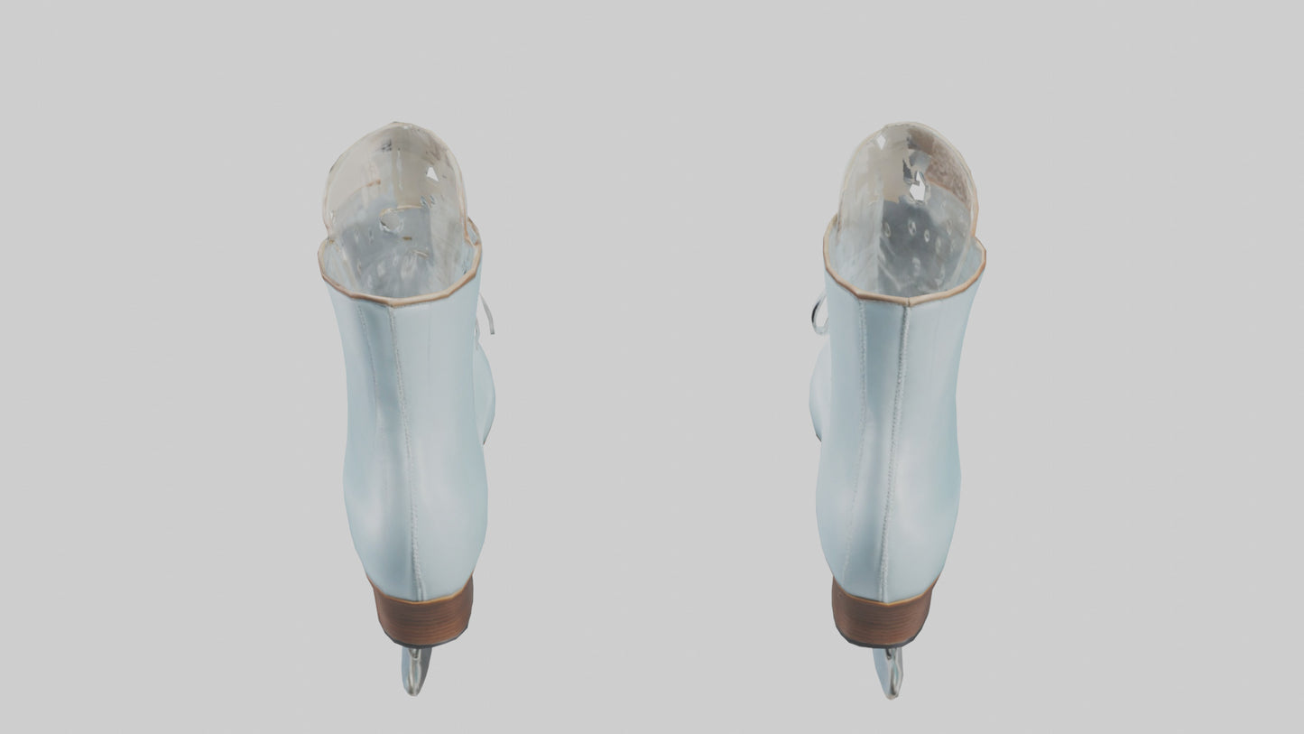 Ice Skates model VR / AR / low-poly