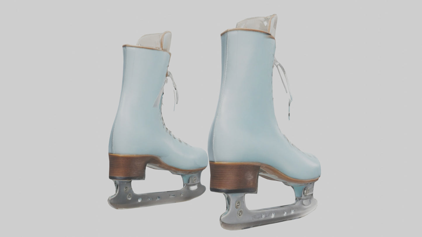 Ice Skates model VR / AR / low-poly