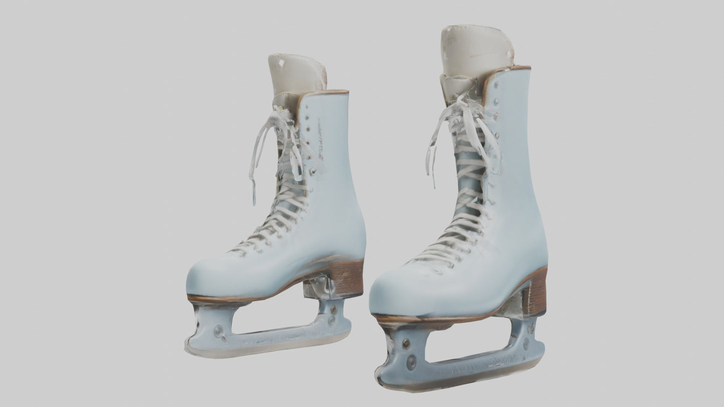 Ice Skates model VR / AR / low-poly