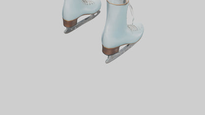 Ice Skates model VR / AR / low-poly
