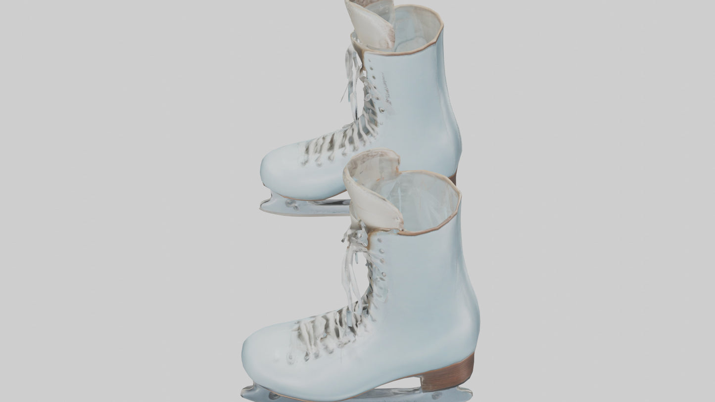 Ice Skates model VR / AR / low-poly