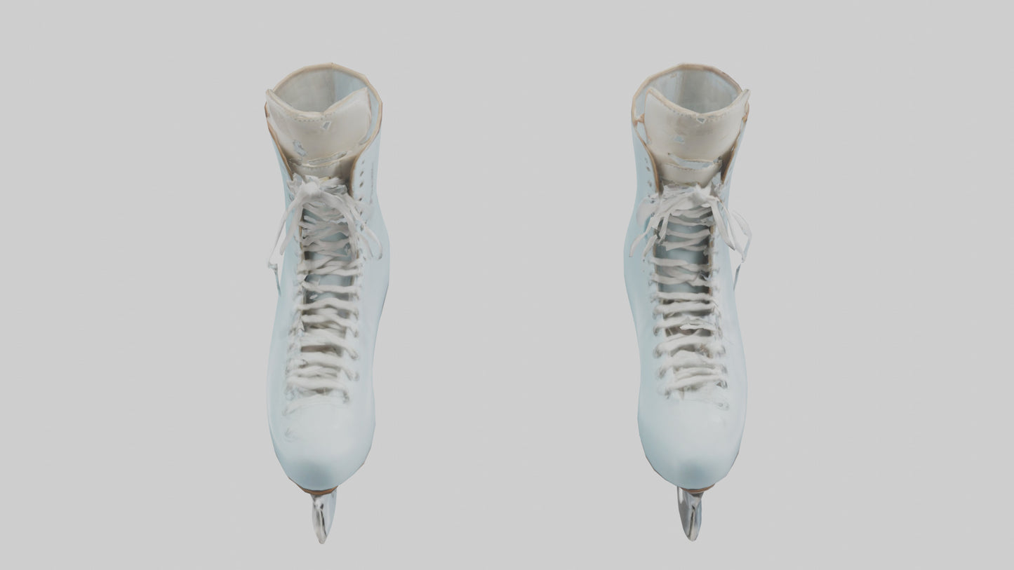 Ice Skates model VR / AR / low-poly