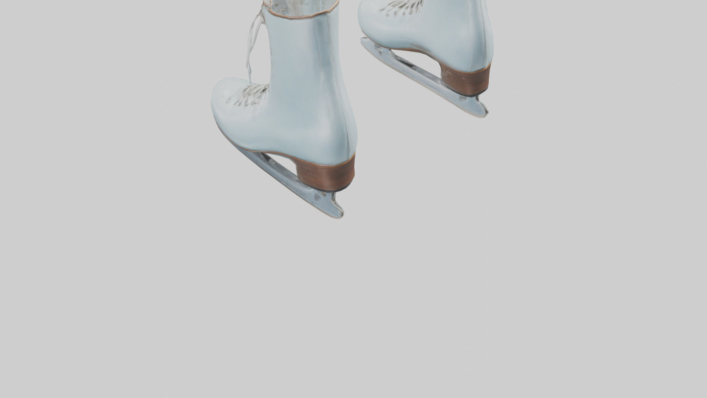 Ice Skates model VR / AR / low-poly