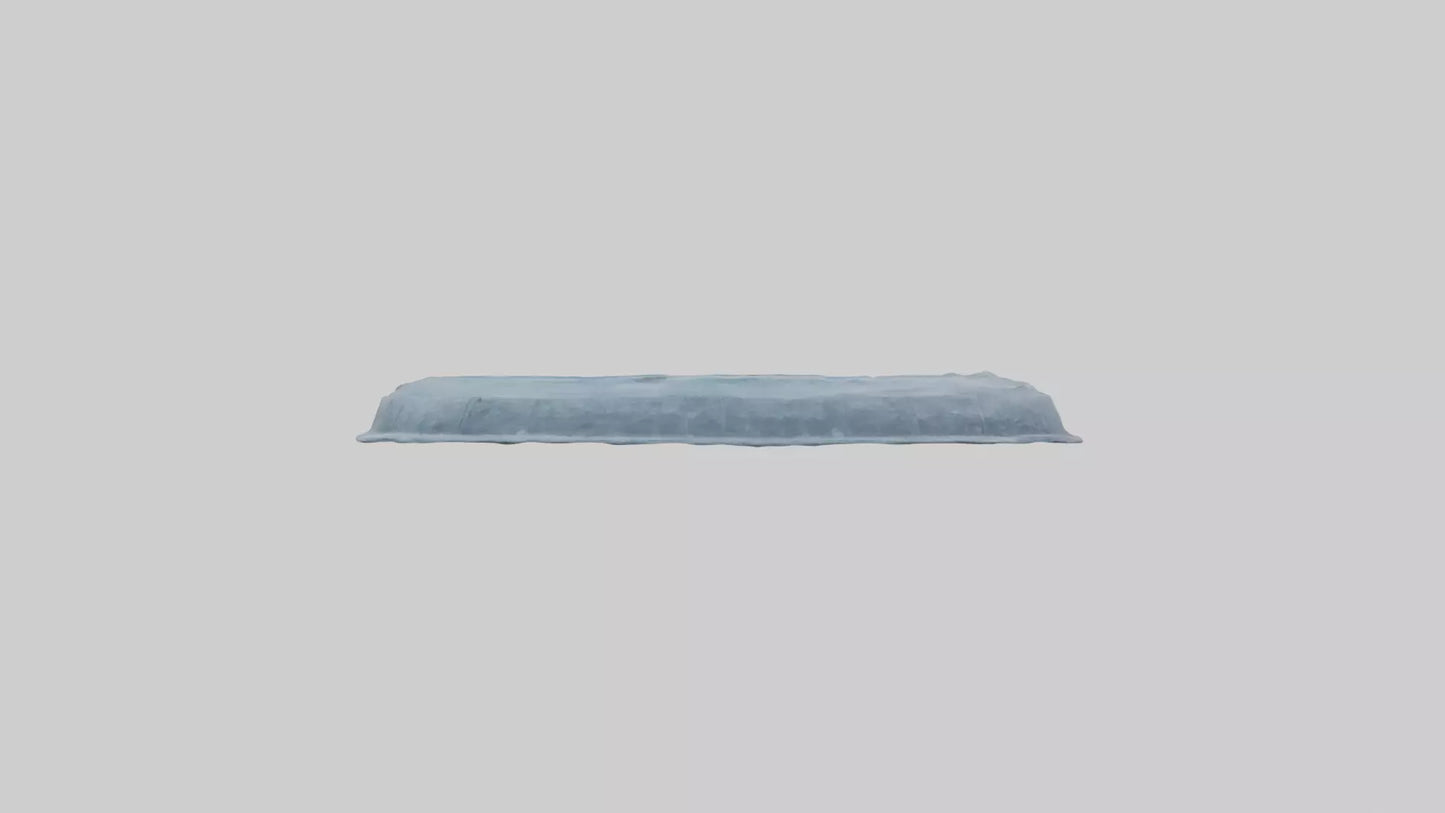 Icecovered Car Roof model VR / AR / low-poly