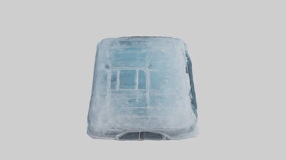 Icecovered Car Roof model VR / AR / low-poly