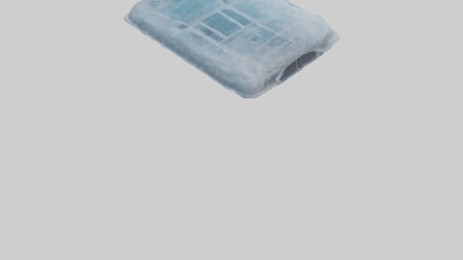 Icecovered Car Roof model VR / AR / low-poly