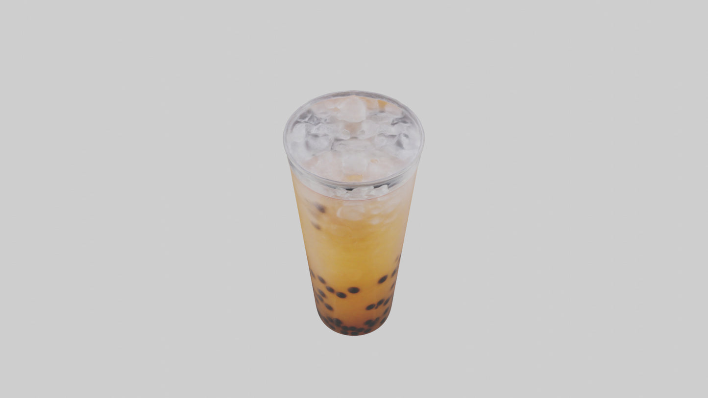 Iced bubble tea model VR / AR / low-poly