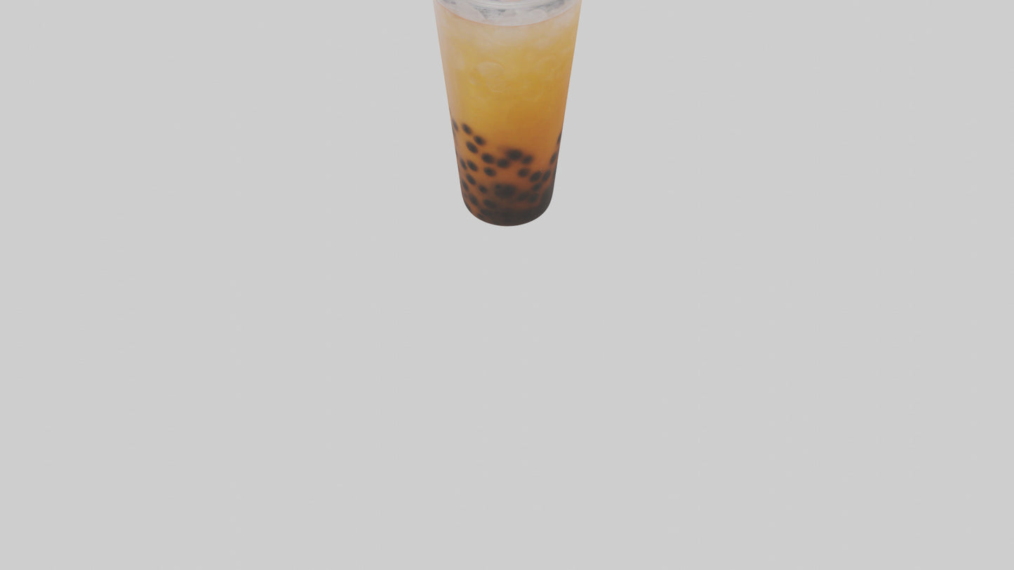 Iced bubble tea model VR / AR / low-poly