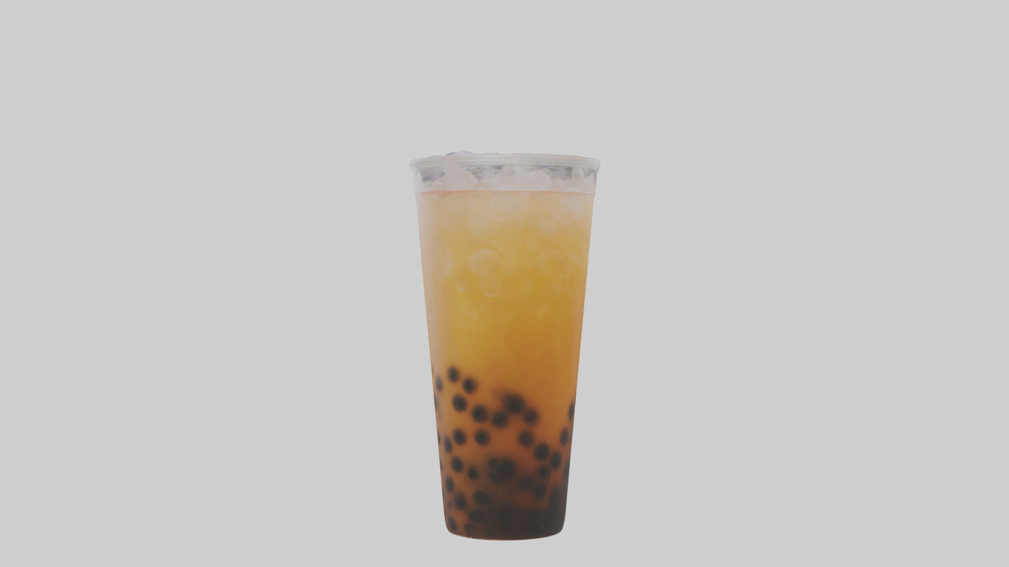 Iced bubble tea model VR / AR / low-poly