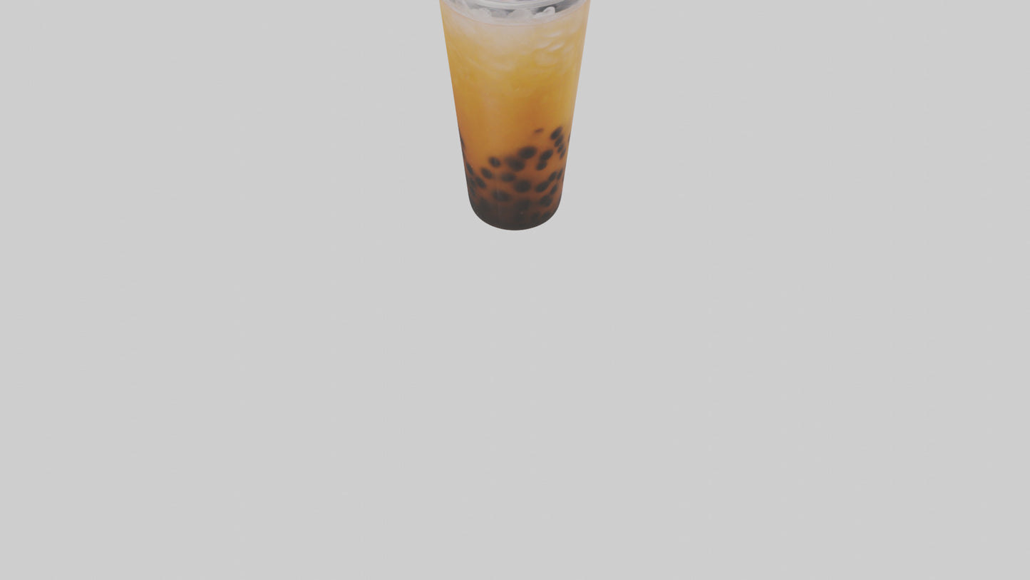 Iced bubble tea model VR / AR / low-poly