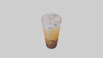 Iced bubble tea model VR / AR / low-poly