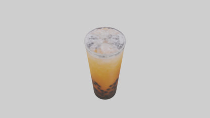Iced bubble tea model VR / AR / low-poly