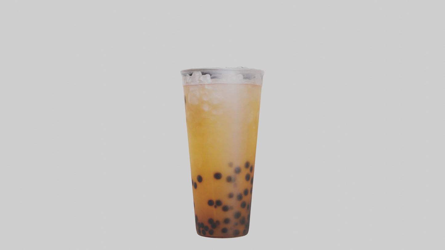 Iced bubble tea model VR / AR / low-poly