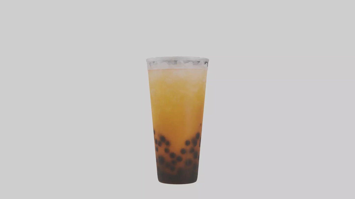 Iced bubble tea model VR / AR / low-poly