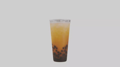 Iced bubble tea model VR / AR / low-poly