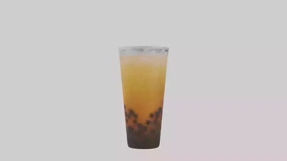 Iced bubble tea model VR / AR / low-poly