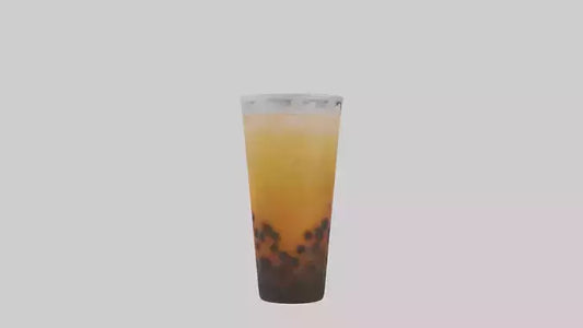 Iced bubble tea model VR / AR / low-poly