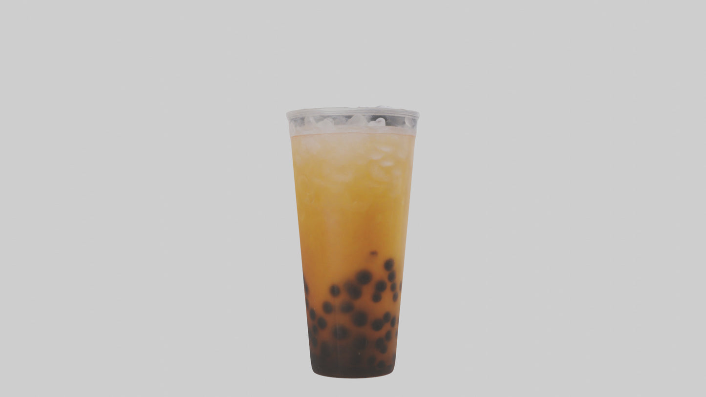 Iced bubble tea model VR / AR / low-poly