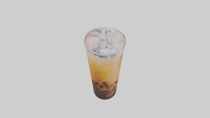 Iced bubble tea model VR / AR / low-poly