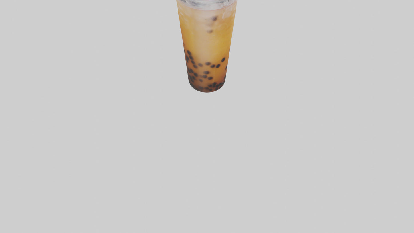Iced bubble tea model VR / AR / low-poly
