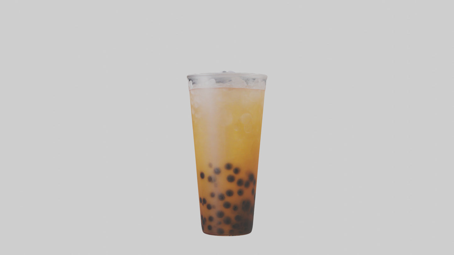 Iced bubble tea model VR / AR / low-poly